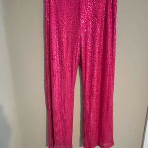 Pink Sequin Pants